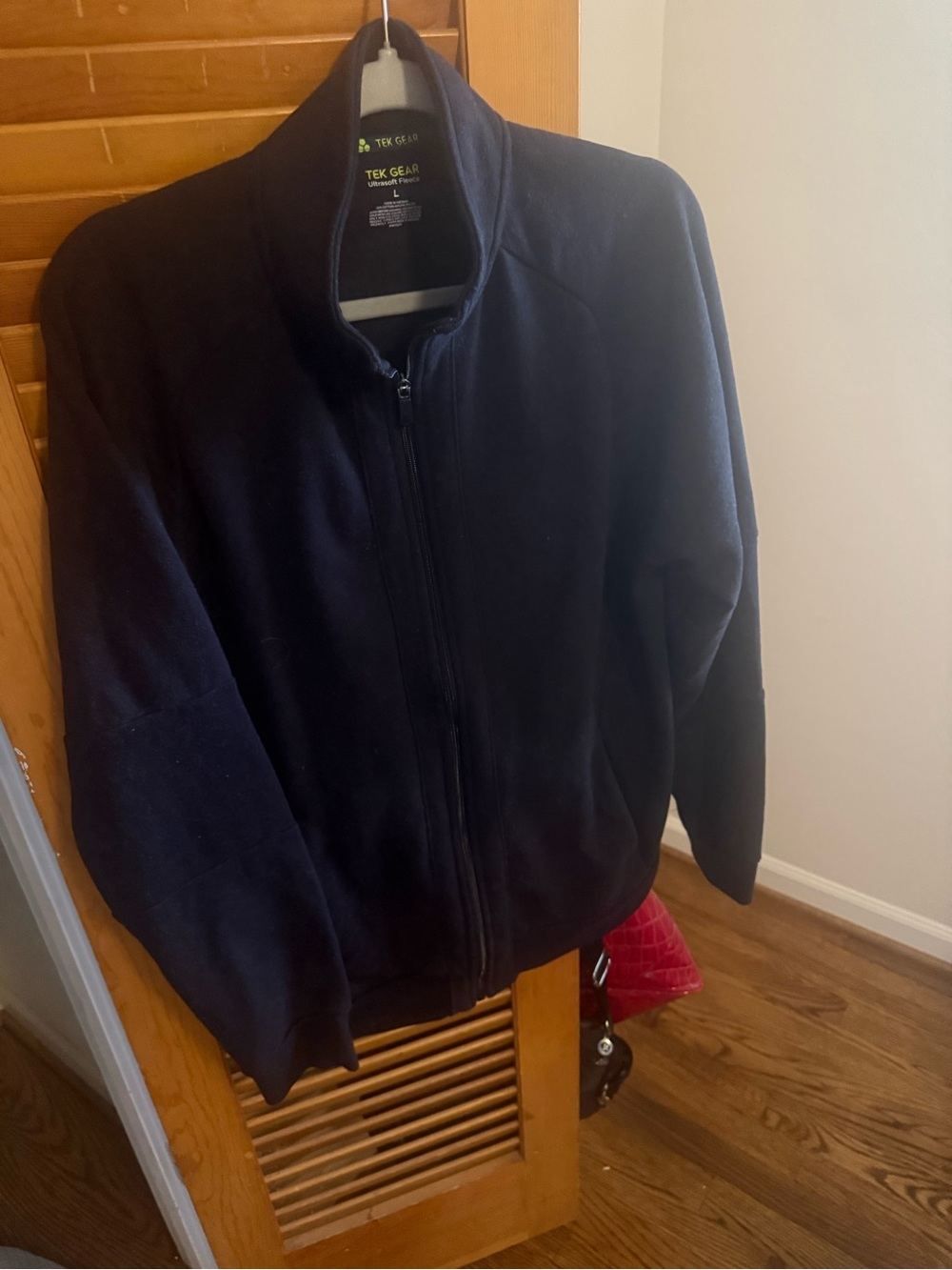 tek gear Men's black full-Zip Fleece Jacket